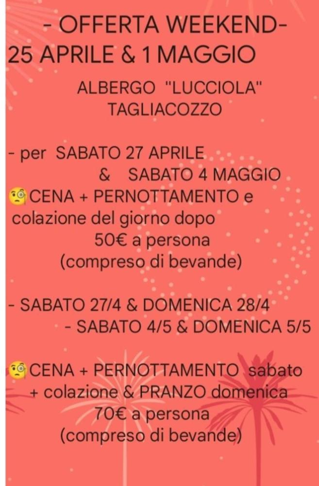 La Lucciola Ristorante Hotel Tagliacozzo